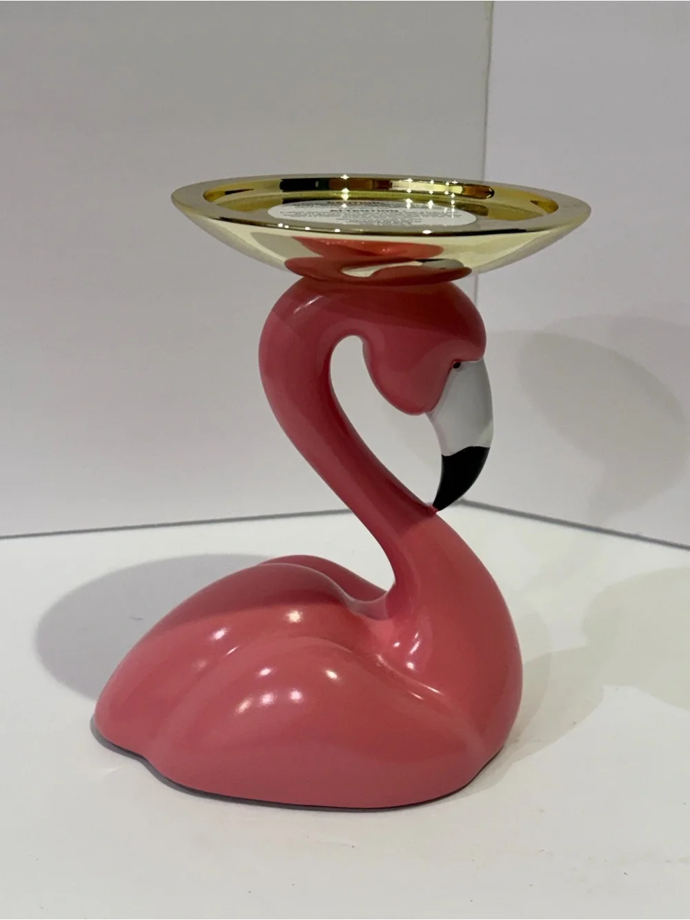 Bath and Body Works 3 Wick Pedestal Pink Flamingo Candle Holder
